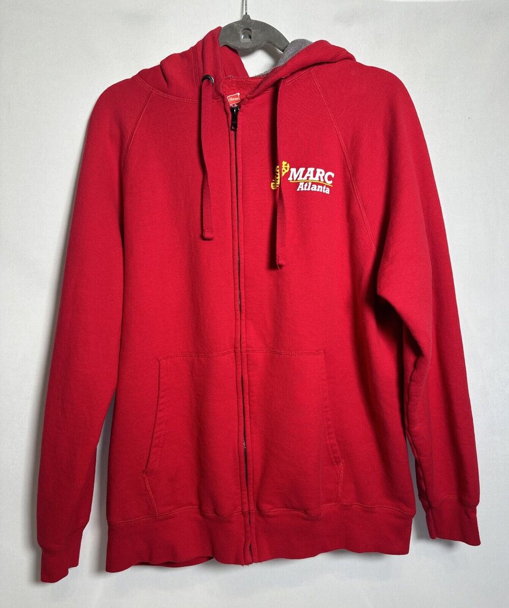 Run With Marc Men’s Long Sleeve Full Zip Hoodie Size Large